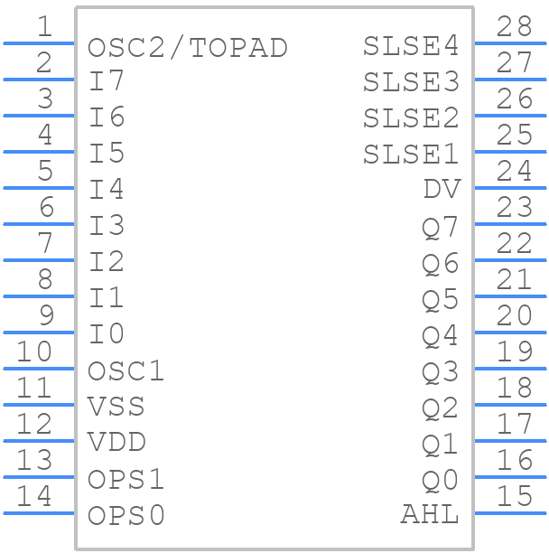 TTP226 809 - TONTEK - PCB symbol