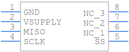 HSCDANN005PGSA3 - Honeywell - PCB symbol