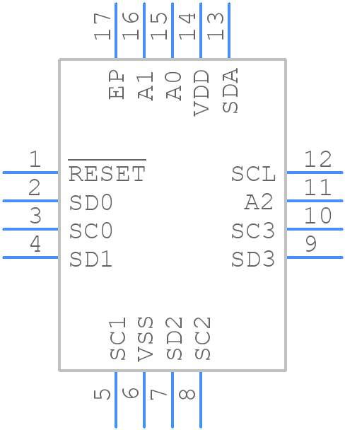 PCA9546ABS,118 - NXP - PCB symbol