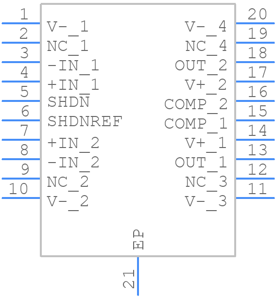 LT1795CFE#PBF - Analog Devices - PCB symbol