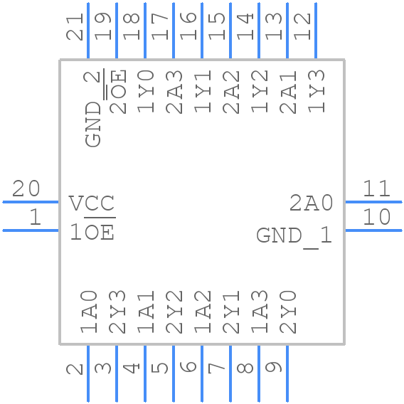 74LVTH244ABQ,115 - Nexperia - PCB symbol