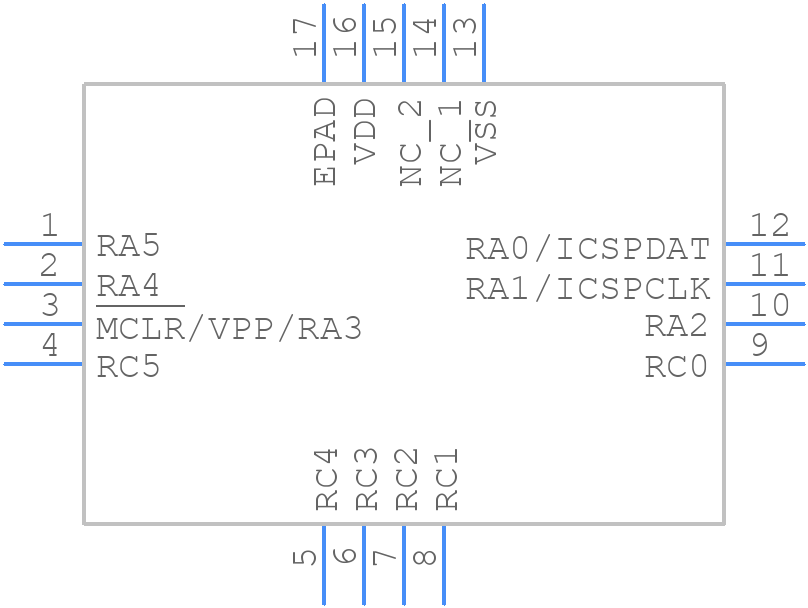 PIC16F18426-I/JQ - Microchip - PCB symbol