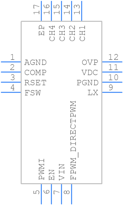 ISL97684IRTZ - Renesas Electronics - PCB symbol