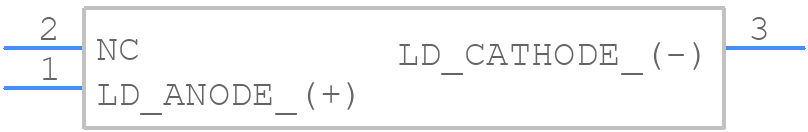 850D1S09UA - LASER COMPONENTS - PCB symbol