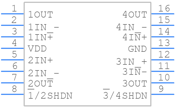 TLV2475ID - Texas Instruments - PCB symbol