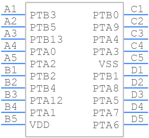 MKL03Z32CAF4R - NXP - PCB symbol