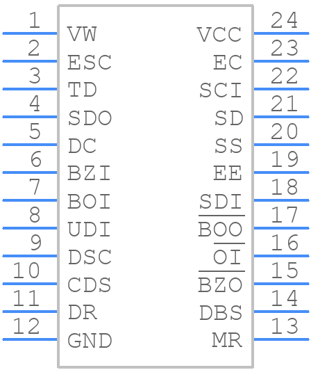 HD3-6408-9 - Renesas Electronics - PCB symbol