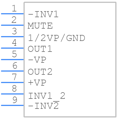 TDA2616 - NXP - PCB symbol