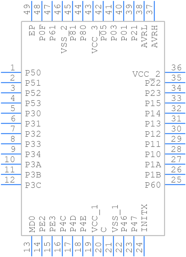 S6E1C31C0AGN20000 - Infineon - PCB symbol