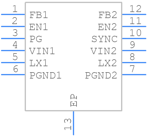 ISL8022IRZ-TS2378 - Renesas Electronics - PCB symbol