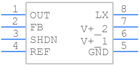 MAX765ESA+ - Analog Devices - PCB symbol