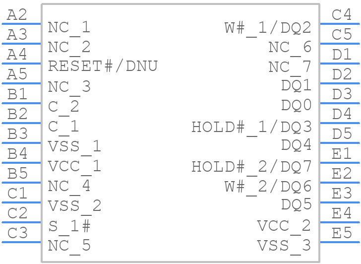 MT25TL01GHBB8E12-0AAT - Micron - PCB symbol