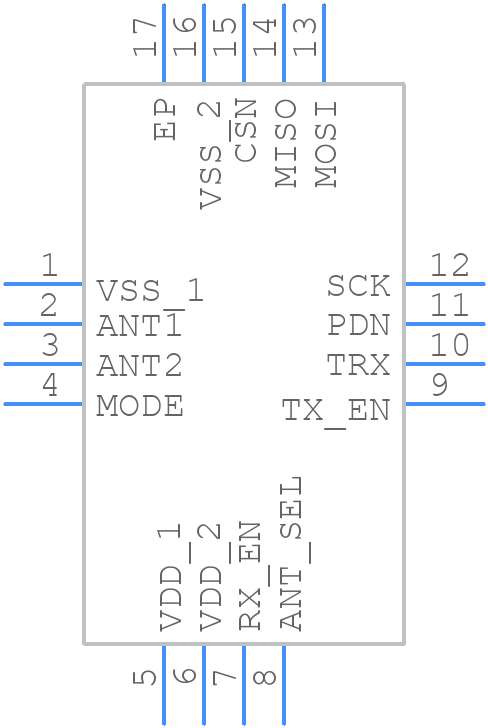 nRF21540-QDAA-R - Nordic Semiconductor - PCB symbol