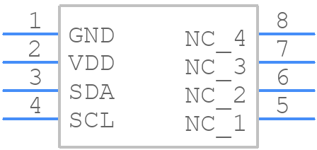 HSCDANN001BG2A5 - Honeywell - PCB symbol