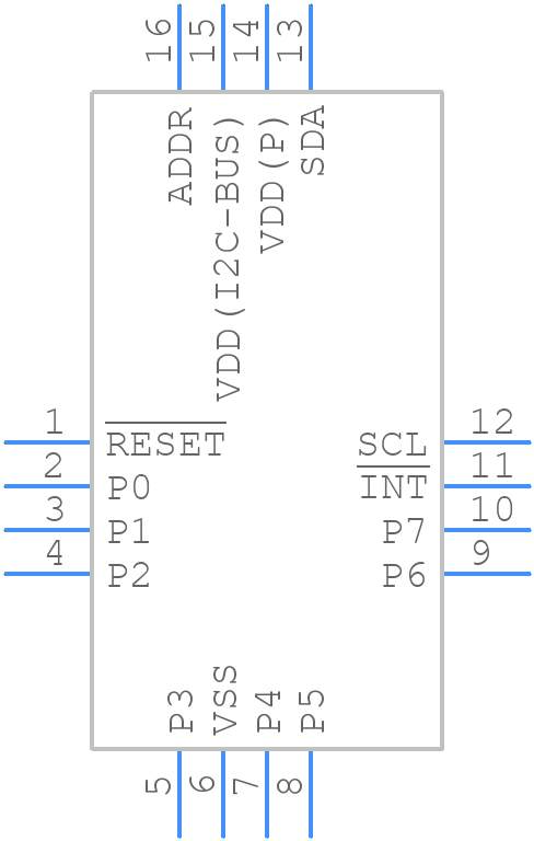 PCAL6408AHKX - NXP - PCB symbol