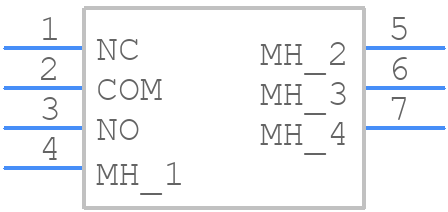 100SP4T1B2VS2QE - E-Switch - PCB symbol
