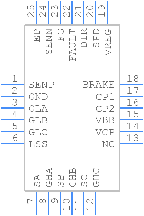 A89301GESSR - Allegro Microsystems - PCB symbol