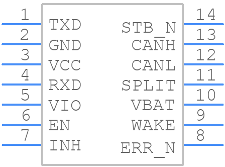 TJA1043T - NXP - PCB symbol