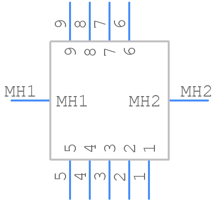 747250-6 - TE Connectivity - PCB symbol