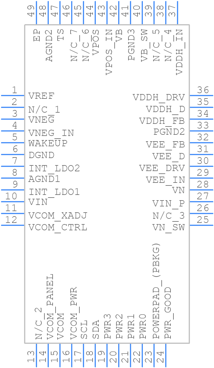TPS65182RGZT - Texas Instruments - PCB symbol
