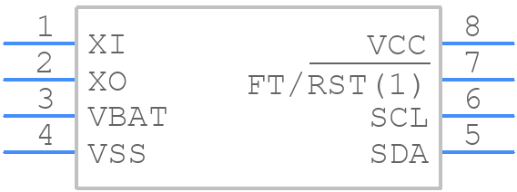 M41T82SM6F - STMicroelectronics - PCB symbol