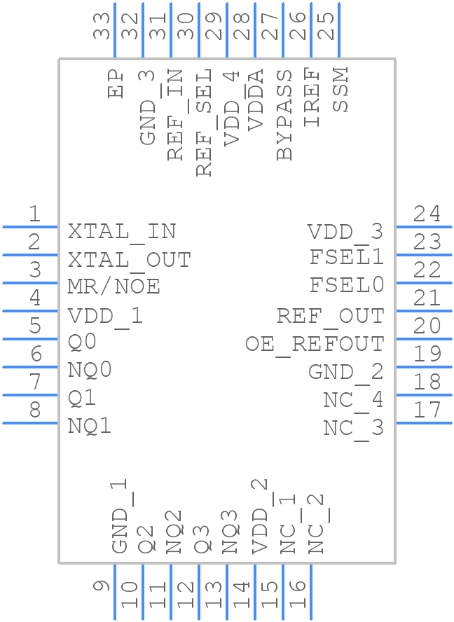 841484DKILF - Renesas Electronics - PCB symbol