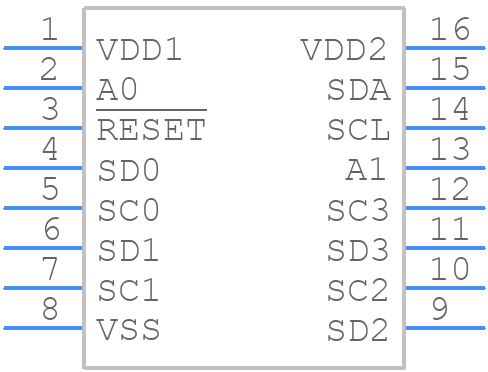 PCA9846PWJ - NXP - PCB symbol