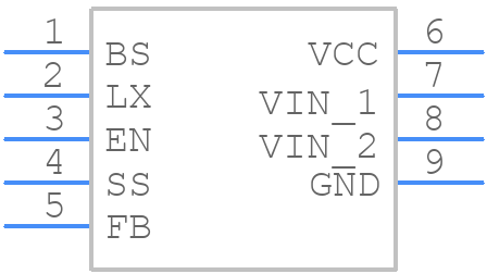 SY8204FCC - Silergy - PCB symbol