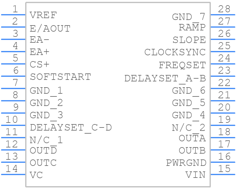 UC3875 - Texas Instruments - PCB symbol