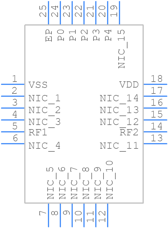 HMC939ATCPZ-EP-PT - Analog Devices - PCB symbol