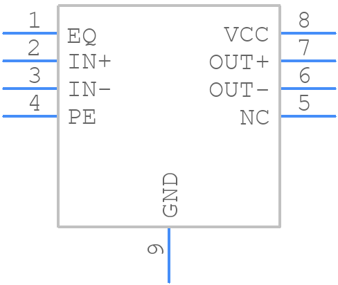 DS25BR101TSD/NOPB - Texas Instruments - PCB symbol