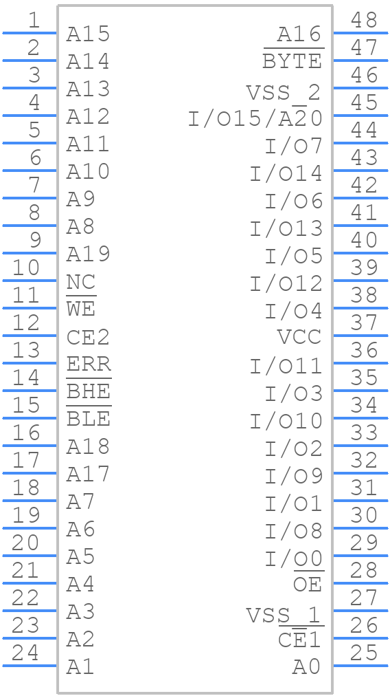 CY62167GE30-45ZXI - Infineon - PCB symbol