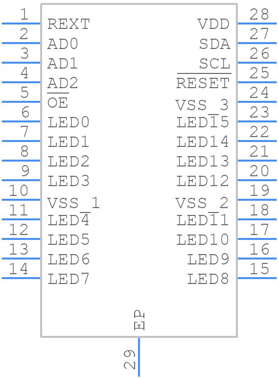 PCA9955BTW/Q900J - NXP - PCB symbol