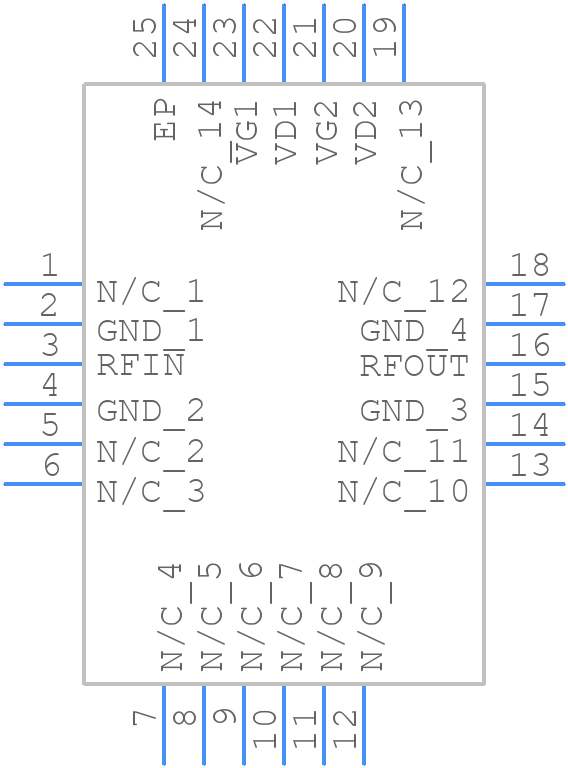 HMC368LP4ETR - Analog Devices - PCB symbol