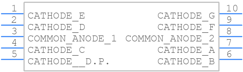 LTS-6460G - Lite-On - PCB symbol