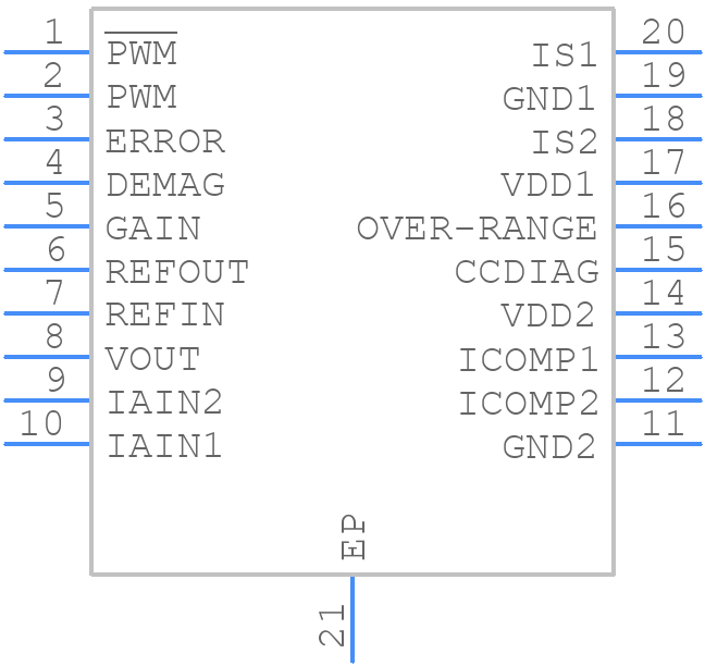 DRV401AIDWPG4 - Texas Instruments - PCB symbol