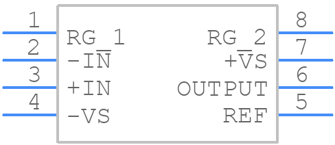 LT1167IN8#PBF - Analog Devices - PCB symbol