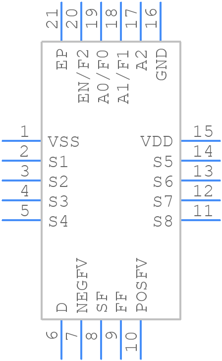ADG5248FBCPZ-RL7 - Analog Devices - PCB symbol