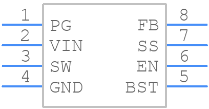 MP2332CGTL-Z - Monolithic Power Systems (MPS) - PCB symbol