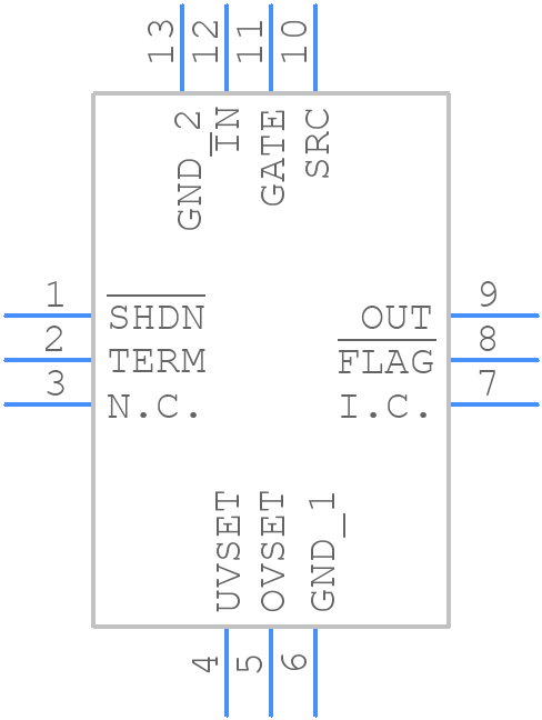 MAX16127TC/V+T - Analog Devices - PCB symbol