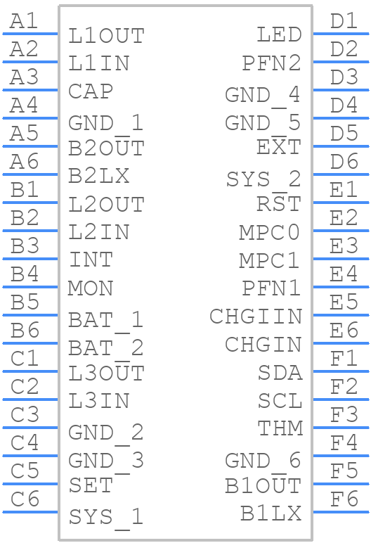 MAX14745OEWX+T - Analog Devices - PCB symbol