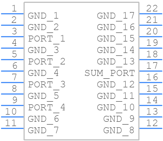 SEPS-4-272+ - Mini-Circuits - PCB symbol