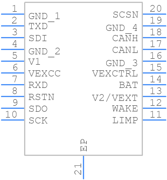 UJA1169TK/3Z - NXP - PCB symbol