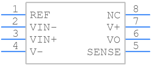 INA152EA - Texas Instruments - PCB symbol