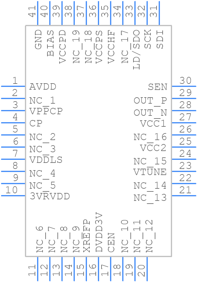 HMC1033LP6GE - Analog Devices - PCB symbol