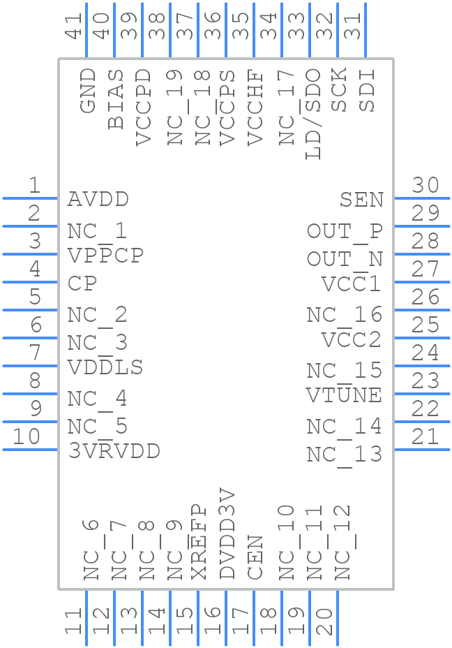 HMC1033LP6GETR - Analog Devices - PCB symbol