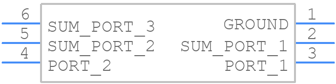 TCP-2-33+ - Mini-Circuits - PCB symbol
