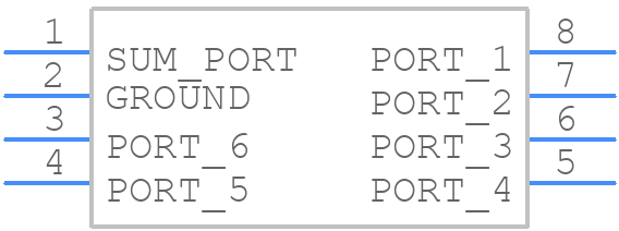 AD6PS-1+ - Mini-Circuits - PCB symbol