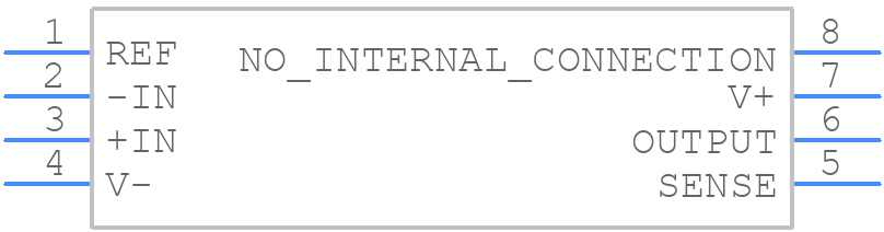 INA132UAE4 - Texas Instruments - PCB symbol