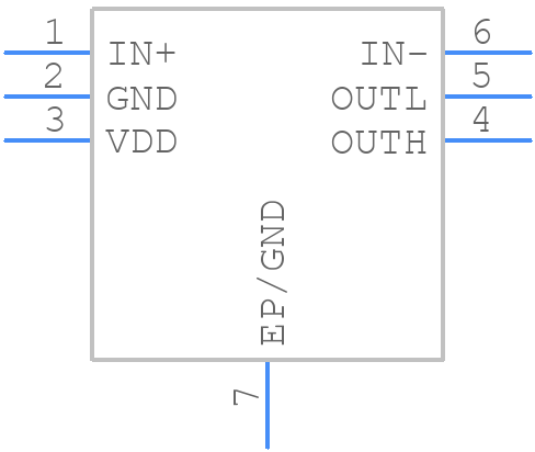 LMG1025QDEERQ1 - Texas Instruments - PCB symbol